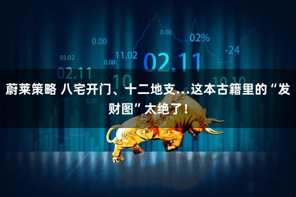 蔚莱策略 八宅开门、十二地支…这本古籍里的“发财图”太绝了！